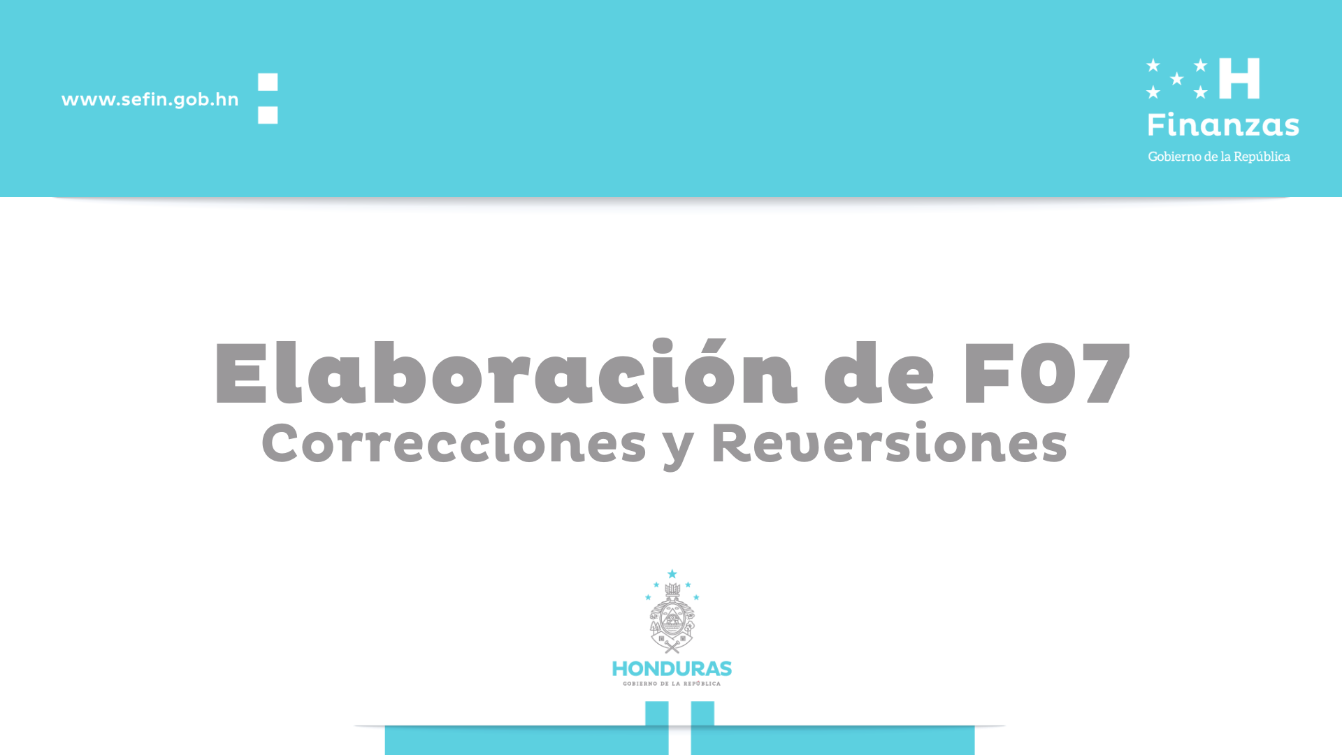 SIAFI  Elaboración F07 Correcciones y Reversiones