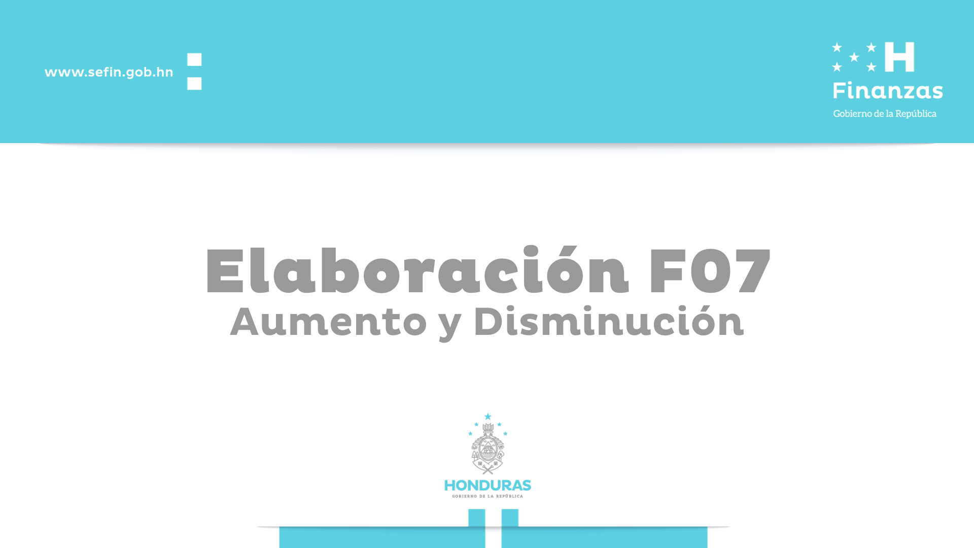 SIAFI   Elaboración F07 Aumento y Disminución